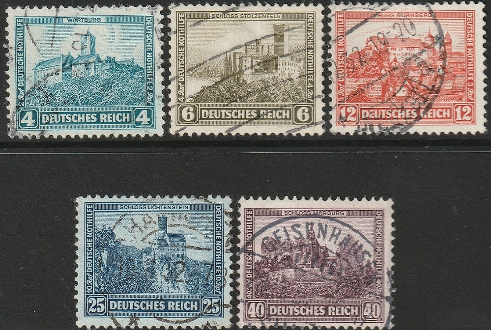 Germany 1932 Sc B44-8 set used