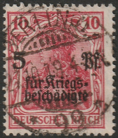 Germany 1919 Sc B1 used forged overprint