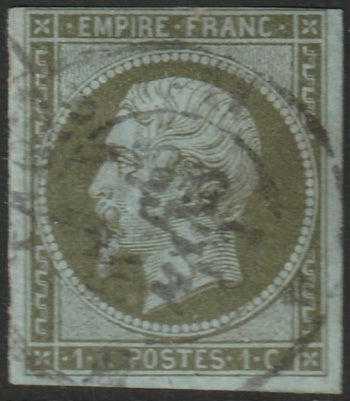 France 1860 Sc 12 used Paris date cancel