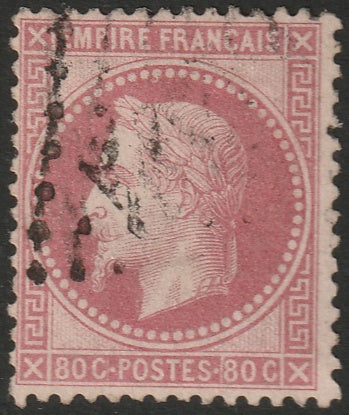 France 1868 Sc 36 used GC cancel