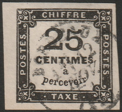 France 1871 Sc J6 postage due used Bordeaux cancel