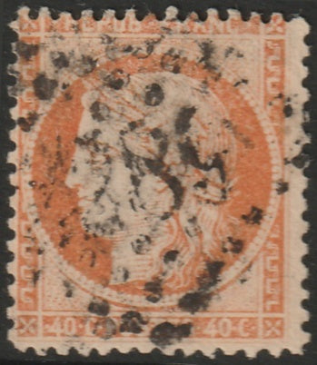 France 1870 Sc 59 used "289" (Bailleau-le-Pin) GC cancel