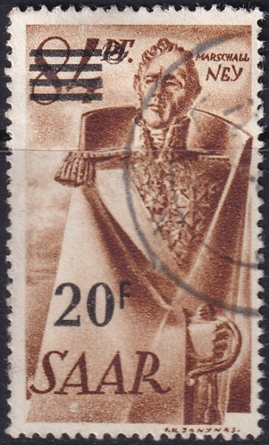 Saar 1947 Sc 186 used