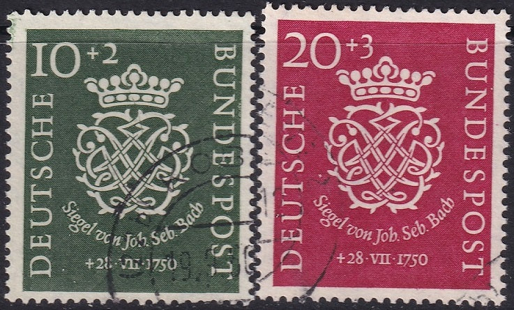 Germany 1950 Sc B314-5 set used