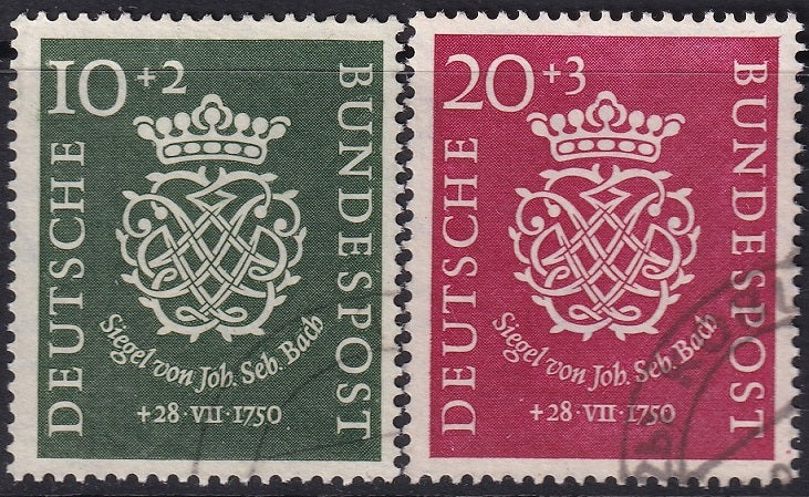 Germany 1950 Sc B314-5 set used