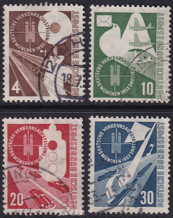 Germany 1953 Sc 698-701 set used