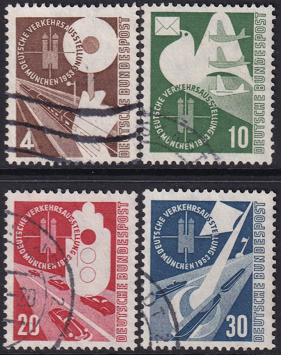Germany 1953 Sc 698-701 set used