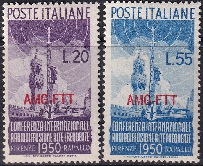 Trieste Zone A 1950 Sc 77-8 set MLH*