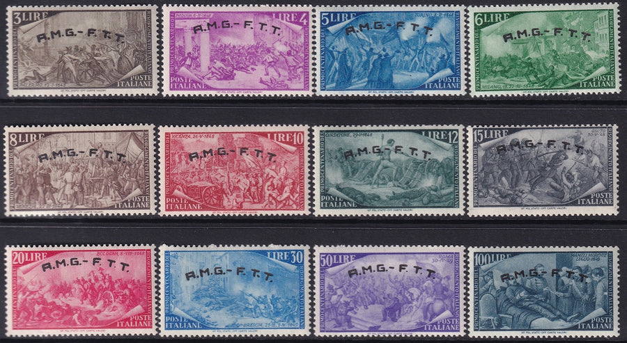 Trieste Zone A 1948 Sc 18-29 set MLH*