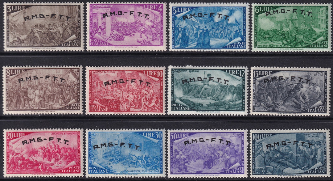 Trieste Zone A 1948 Sc 18-29 set MNH**