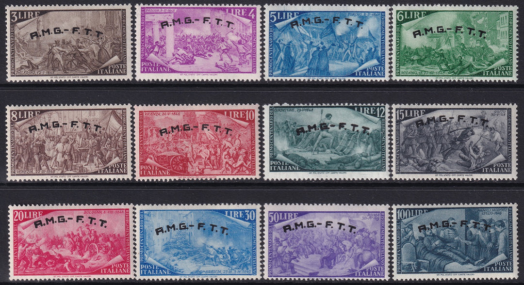 Trieste Zone A 1948 Sc 18-29 set MLH*