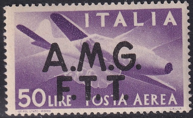 Trieste Zone A 1947 Sc C6 air post MH*