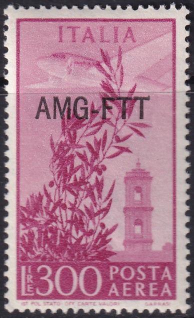 Trieste Zone A 1950 Sc C24 air post MNH** writing on back