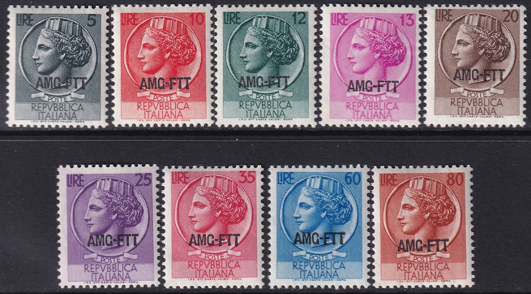 Trieste Zone A 1953 Sc 170-7 set MNH**