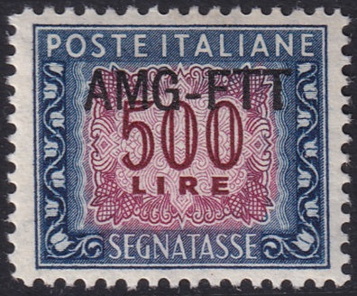 Trieste Zone A 1949 Sc J29 postage due MNH** signed
