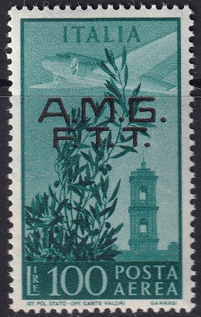 Trieste Zone A 1948 Sc C13 air post MNH** writing on back