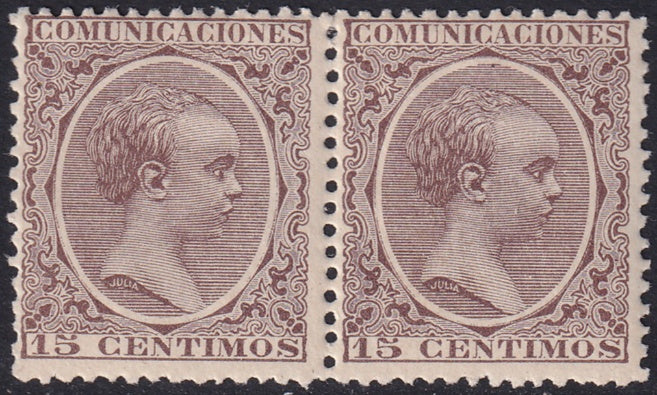 Spain 1889 Sc 261 pair MNH**