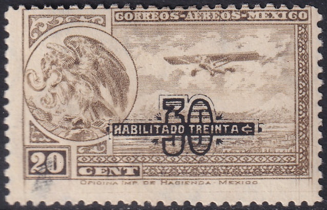 Mexico 1932 Sc C46 air post MH* some creasing