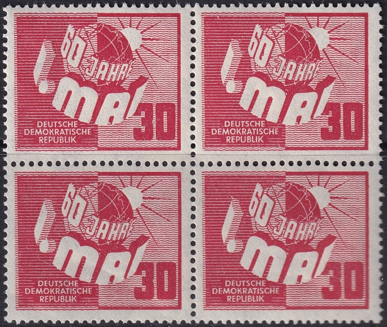 Germany DDR 1950 Sc 53 block MNH**