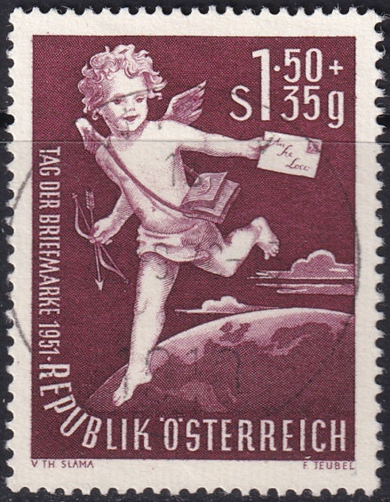 Austria 1952 Sc B278 used Wien cancel