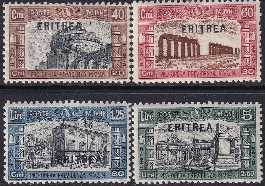 Eritrea 1927 Sc B17-20 set MLH* some crazed gum