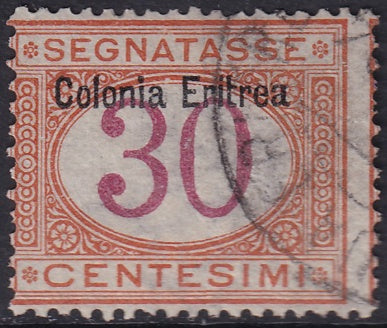 Eritrea 1903 Sc J4 postage due used