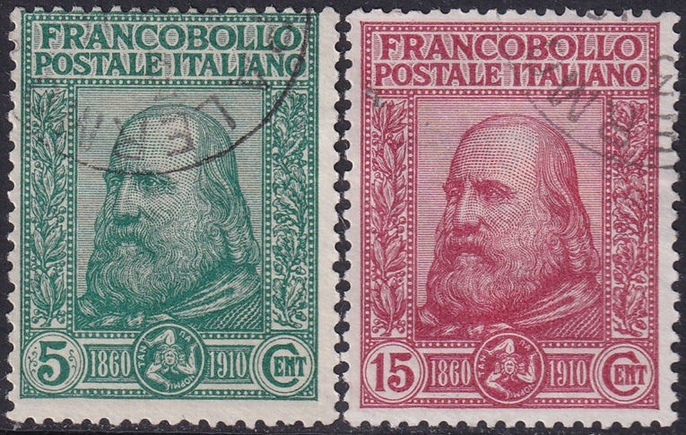 Italy 1910 Sc 115-6 set used Palermo cancels