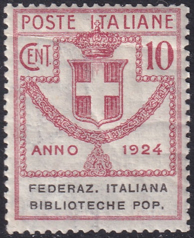 Italy 1924 Sa 34 parastatali MH* creases