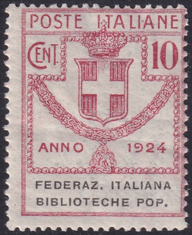 Italy 1924 Sa 34 parastatali MNH** crease