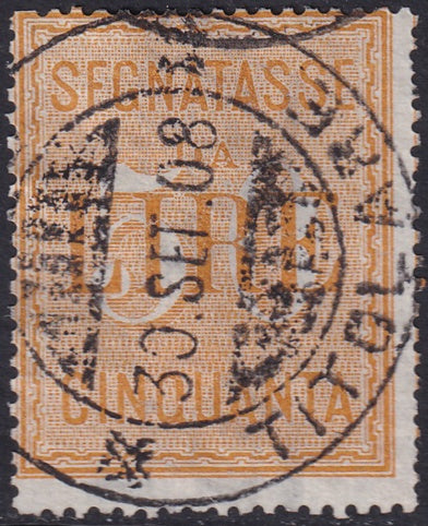 Italy 1903 Sc J22 postage due used small thin