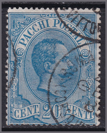 Italy 1884 Sc Q2 parcel post used some paper adhesion