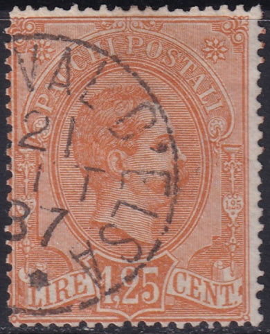 Italy 1884 Sc Q5 parcel post used Val d'Elsa cancel