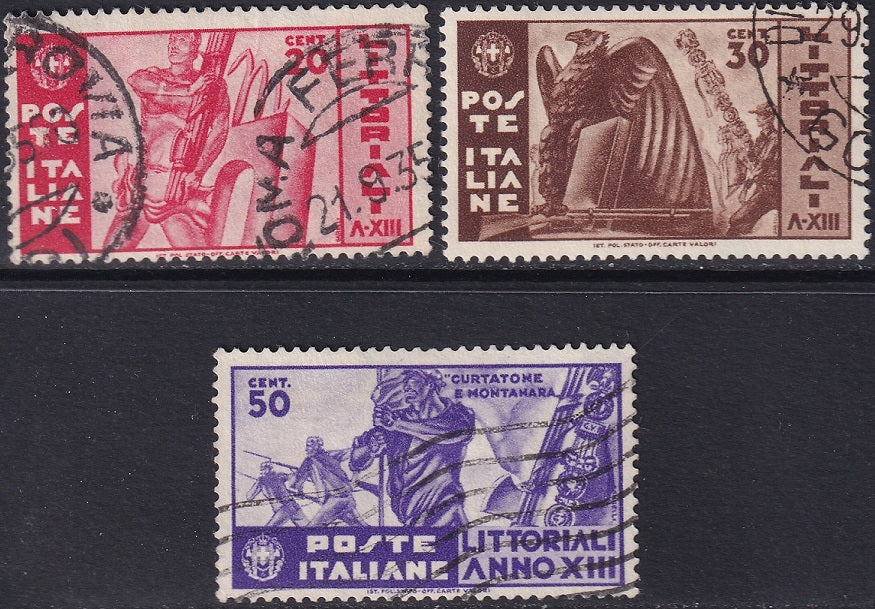 Italy 1935 Sc 342-4 set used