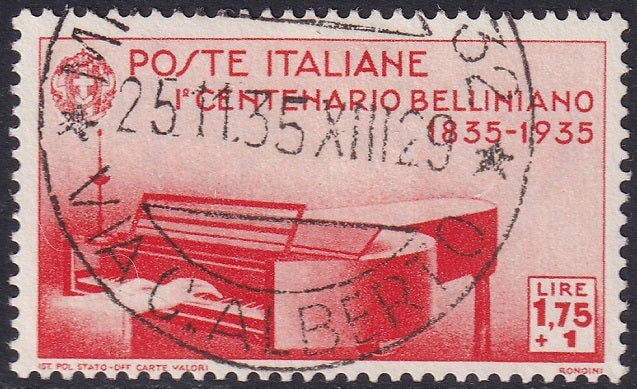 Italy 1935 Sc 353 used Via C. Alberto cancel