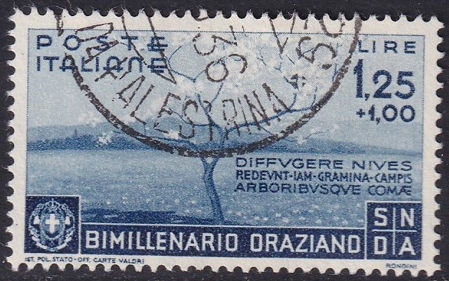 Italy 1936 Sc 364 used Da Palestrina cancel