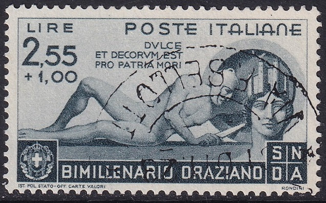 Italy 1936 Sc 366 used Via F. Bellotti (Milan) cancel