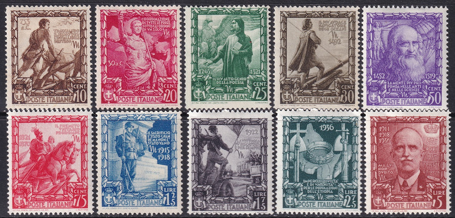 Italy 1938 Sc 400-9 set MH*