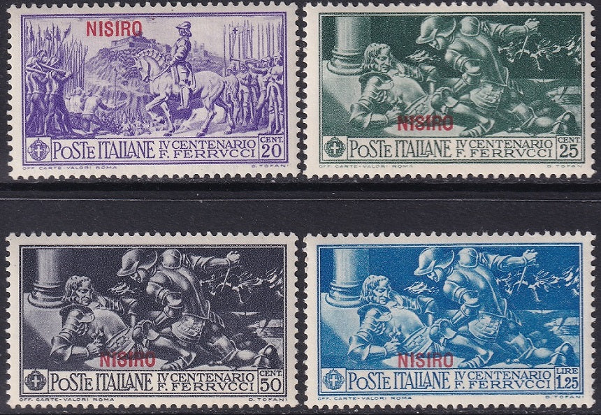 Italy Aegean Nisiro 1930 Sc 12-5 partial set MNH**