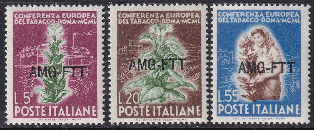 Trieste Zone A 1950 Sc 85-7 set MNH**