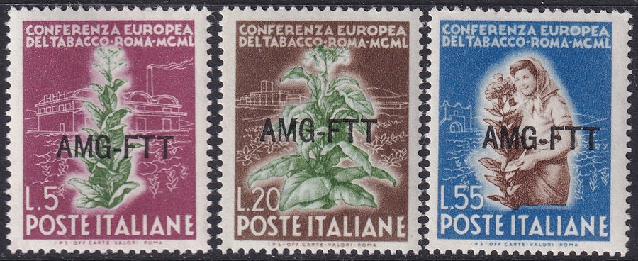 Trieste Zone A 1950 Sc 85-7 set MNH**