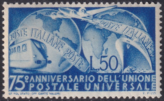 Italy 1949 Sc 514 MLH* toned gum