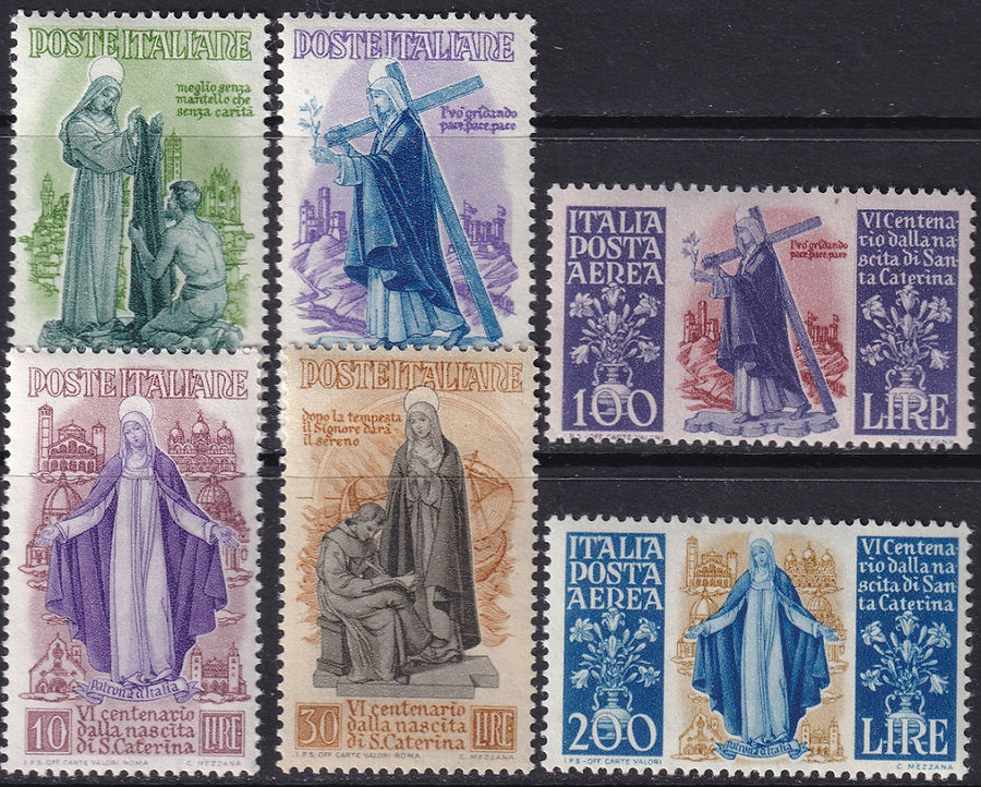 Italy 1948 Sc 489-92,C127-8 set MLH*