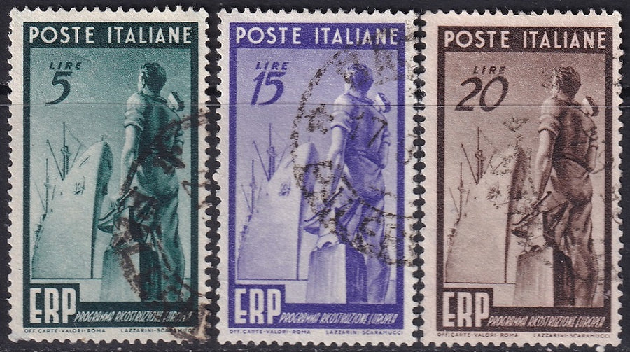 Italy 1949 Sc 515-7 set used