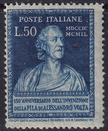 Italy 1949 Sc 527 MNH** writing on back