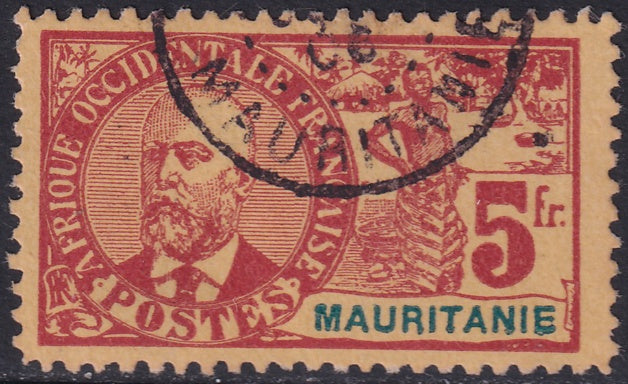 Mauritania 1906 Sc 17 used some toning