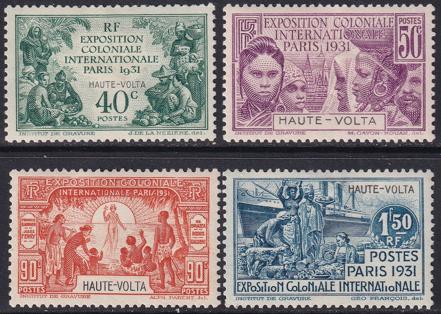 Upper Volta 1931 Sc 66-9 set MH*