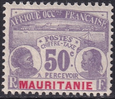 Mauritania 1906 Sc J6 postage due MLH*