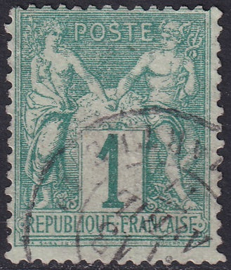 France 1876 Sc 64 used type I