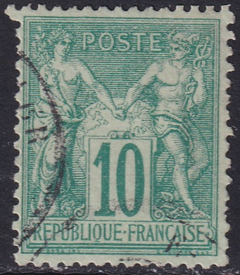 France 1876 Sc 68 used type I