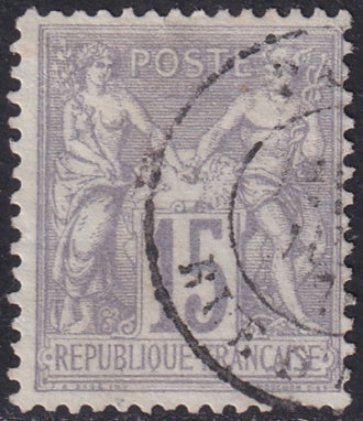 France 1876 Sc 69 used Paris cancel type I